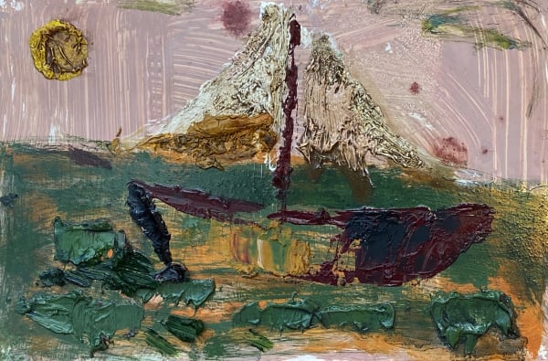 James Drinkwater TCOML Coda, 2025 Oil on board 20 x 30cm