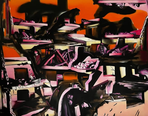 Matt Coyle Inner City Landscape 2, 2023 Acrylic on canvas 120 x 150cm