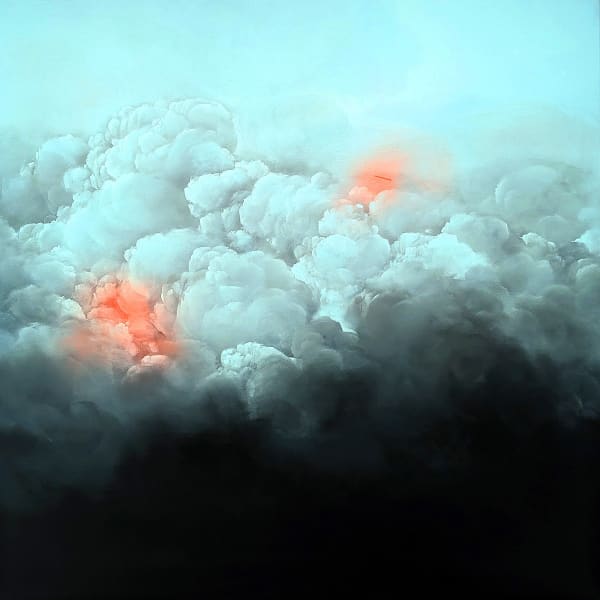 Brooklyn Whelan LANDING SITES 01, 2023 Oil and acrylic on canvas 112 x 112cm