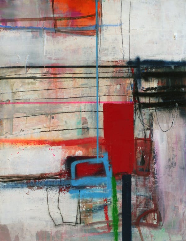 Morten Lassen Untitled paper 32 2016 Oil and spray on paper 65x50cm paper size