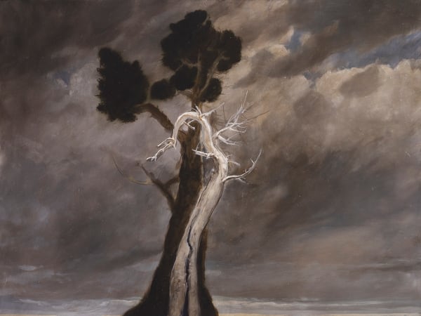 Jason Cordero Each Bore the Other's Weight, 2024 Oil on aluminium panel 30 x 40cm