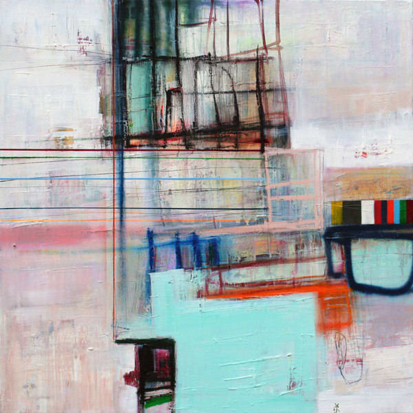 Morten Lassen Metamorphosis I, 2016 Oil and spray on canvas 120 x 120cm