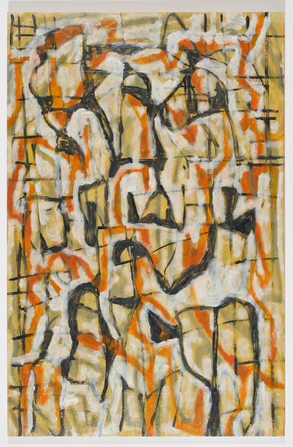 Tony Mighell Drawing Dance, 2021 Oil on Board 122 x 80cm