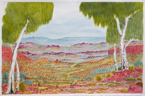 Selma Coulthard South of Petersham Ranges 125-24, 2024 Watercolour on paper 64 x 100cm
