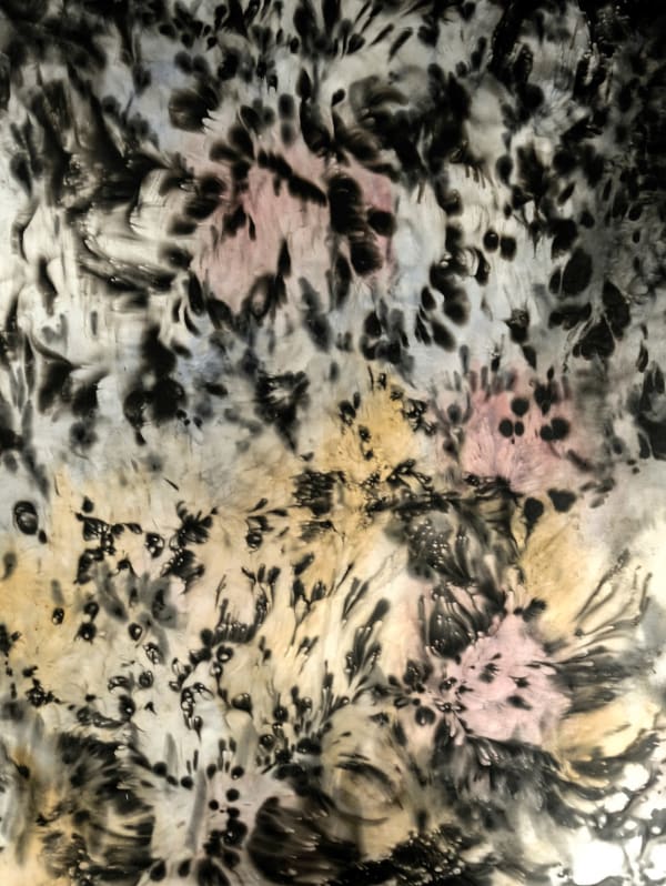 Christopher Horder Slow Burn , 2017 Acrylic, watercolour, Indian ink on canvas 182x152cm