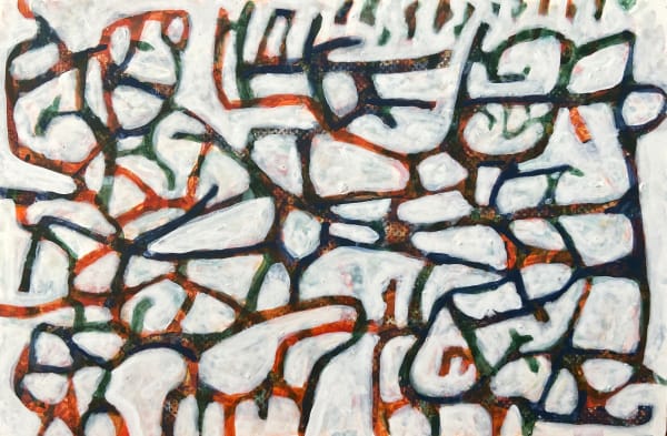 Tony Mighell Synth 0125, 2025 Oil on board 20 x 30cm