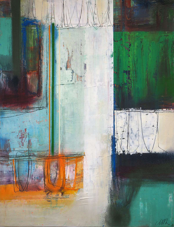 Morten Lassen Untitled 11, 2023 Oil and spray on paper 76.5 x 61cm F