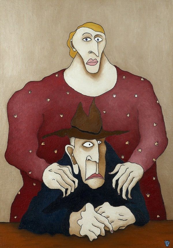 Caroline Zilinsky The Rise of Annie O'Connor, 2022 Oil on Linen F. 53 x 38cm