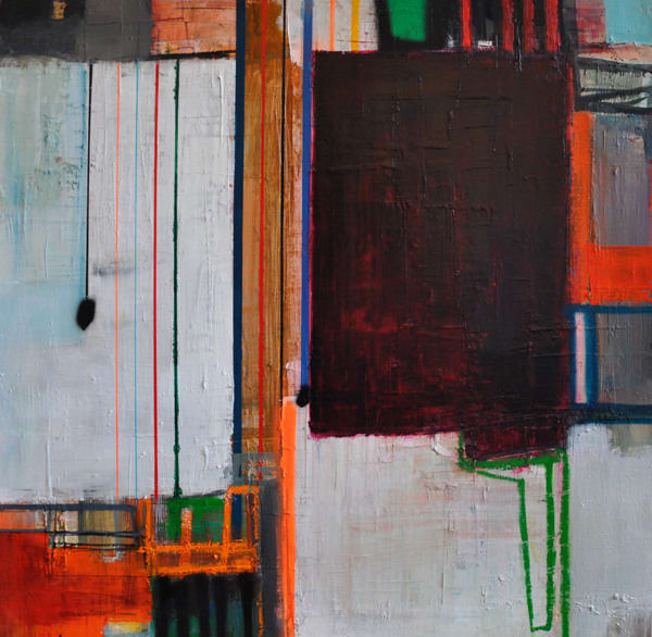 Morten Lassen Interaktion K, 2012 Oil on Linen 92 x 91.5cm