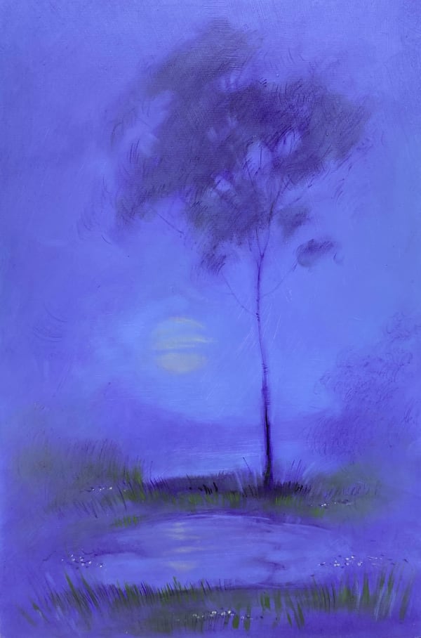 Leslie Rice Does what it says on the box, 2025 Oil on board 30 x 20cm