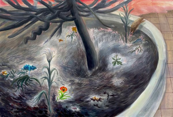 Xueqing Zhu 朱雪晴, The garden before the fire 着火前的花园, 2022