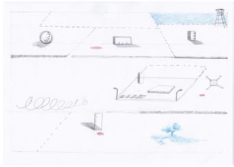 Massinissa Selmani, La certitude des ombres - dessin préparatoire, 2017