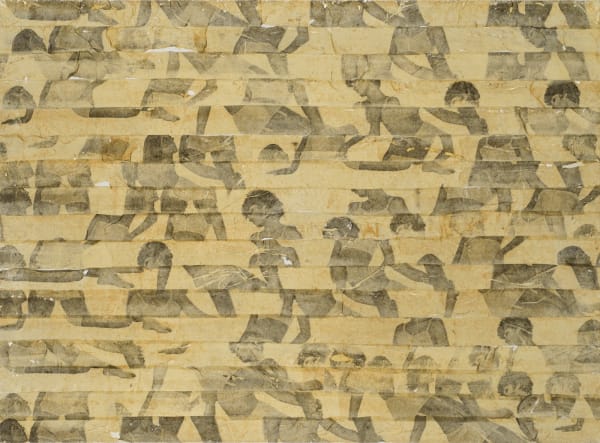 Gil Joseph Wolman Sans titre art scotch sur toile 60 x 81 cm 13 3/8 by 19 5/8 in.