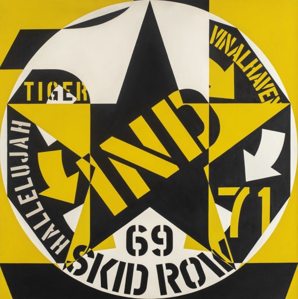 Robert Indiana Decade Autoportrait huile sur toile 121 x 121 cm 47.64 x 47.64 in