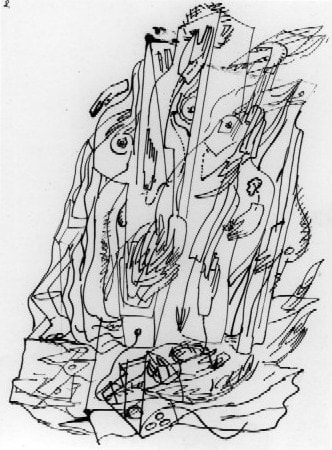 André Masson Dessin automatique, 1924-1925 dessin à l'encre sur papier 27 x 21 cm