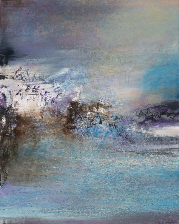 Zao Wou - Ki Sans titre "17.12.82" huile sur toile 81 x 65,1 cm x 2 cm 31 57/64 x 25 5/8 in.