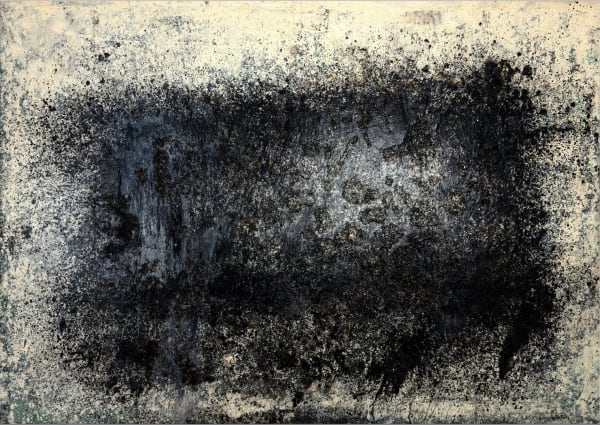 Toshio Yoshida Sakuhin (Work) huile et papier mâché sur toile 185 x 260 cm 72 7/8 x 102 3/8 in.