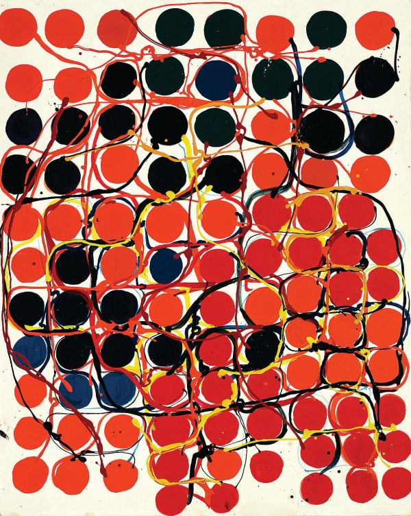 Atsuko Tanaka Untitled Polymère synthétique peint sur toile 91 x 73 cm 35 7/8 x 28 3/4 in.