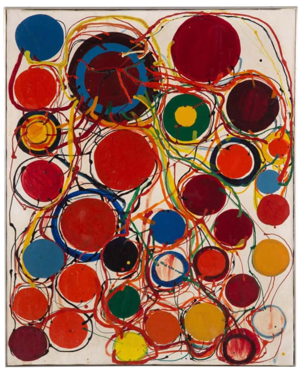Atsuko Tanaka Untitled polymère synthétique sur toile 63,5 x 51 cm 25 5/8 x 20 3/4 in.