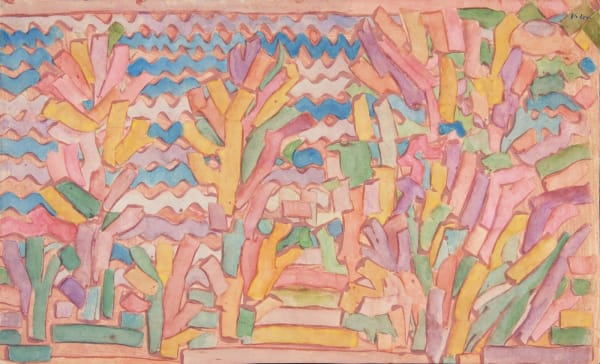 Paul Klee Sans titre aquarelle sur papier double-face 29 x 47,5 cm 12 7/8 by 9 3/4 in.