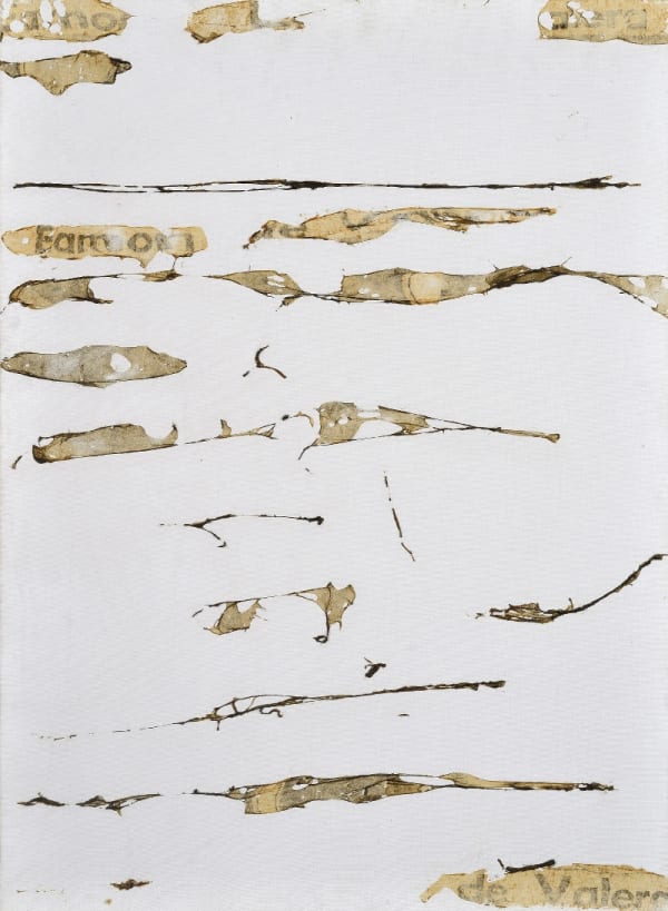 Gil Joseph Wolman Sans titre (De Valera) art scotch sur toile 81 x 60 cm
