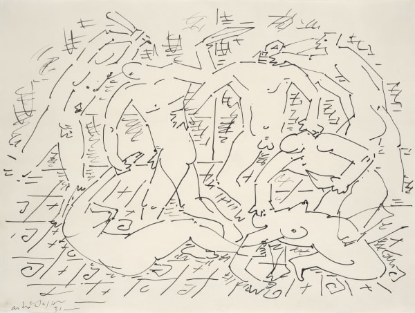 André Masson Massacre dessin à l'encre de chine 35 x 32 cm (disponible) 35 x 32 cm (available)