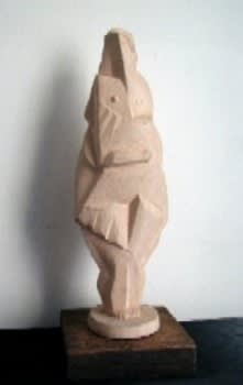 Henri Laurens Femme en chemise Sculpture en terre cuite 29,5 x 10 cm 11 5/8 by 3 7/8 in.