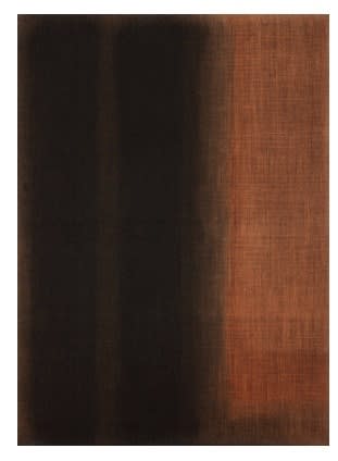 Hyong-Keun Yun Umber-Blue huile sur toile de chanvre 100,3 x 73 cm 39 1/2 x 28 3/4 in.