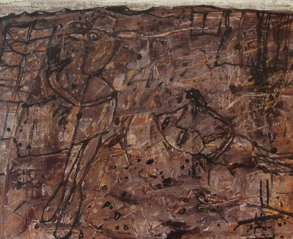 Jean Dubuffet Paysage désorienté Huile sur toile 65 x 81 cm (disponible) 65 x 81 cm (available)