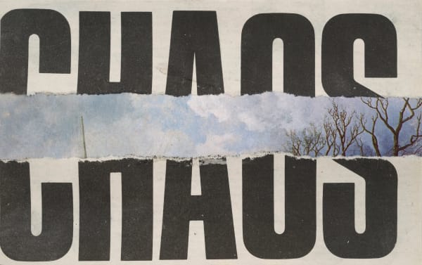 Gil Joseph Wolman chaos, 1977 collage papier 10 x 15 cm