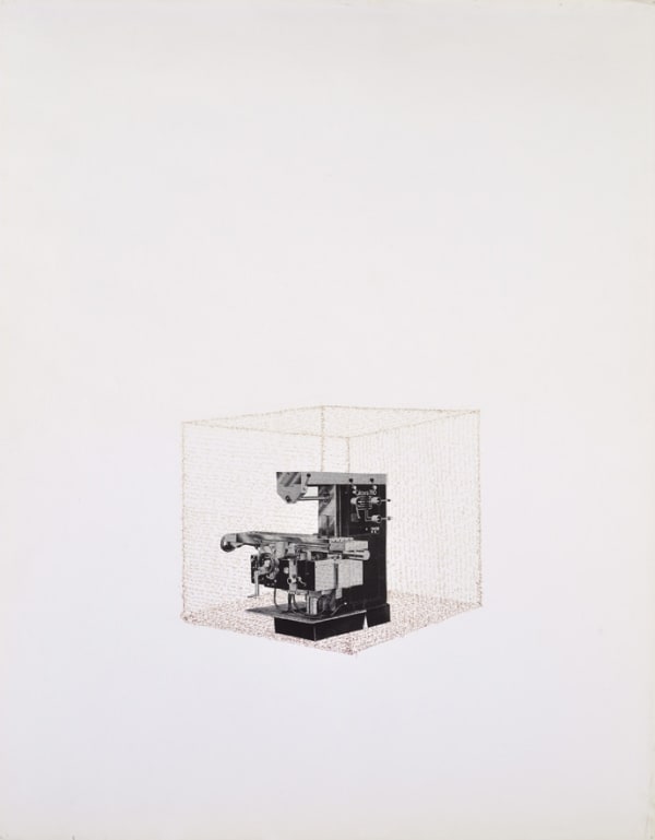 Bernard Heidsieck Machine à mots n° 34 écriture et collage de photographie sur papier 64 x 50 cm (disponible) 3 1/2 in. (available)