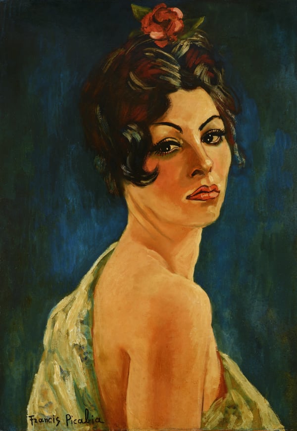 Francis Picabia Espagnole huile sur carton 75,5 x 53 cm