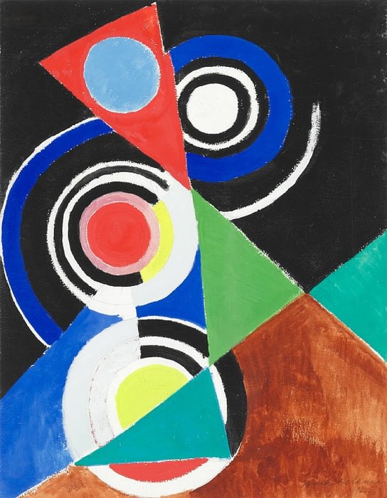 Sonia Delaunay Composition pour Jazz gouache sur papier 72 x 56 cm