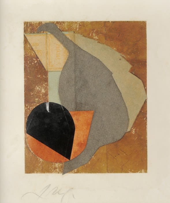 Jean Arp Avant ma naissance Collage 11 x 9 cm 4 x 13 in.
