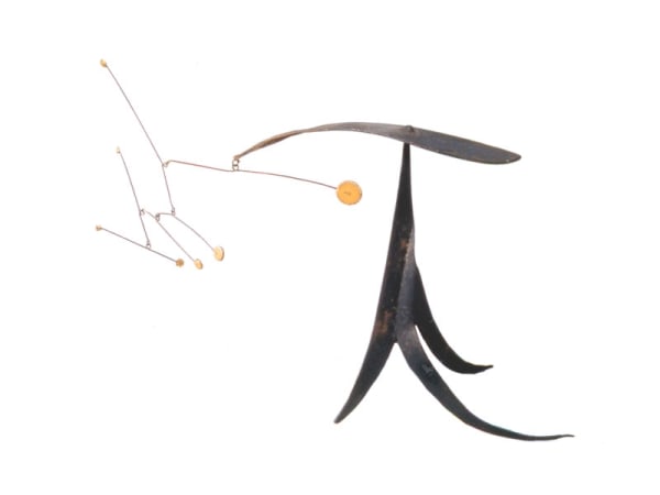 Alexander Calder Curves (Archives N°A13603) stabile mobile métal peint et fil de fer 20 x 23 cm