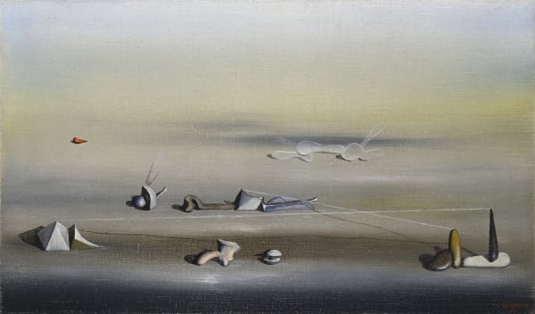 Yves Tanguy Sans titre huile sur toile 16 x 27 cm 1 7/8 by 14 in.