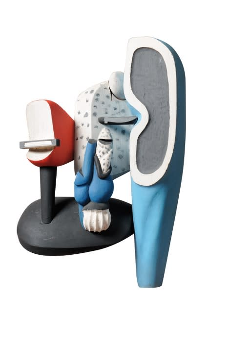Charles-Edouard Le Corbusier Ozon, Opus 1 bois polychrome - aulne 74 x 47 x 38 cm