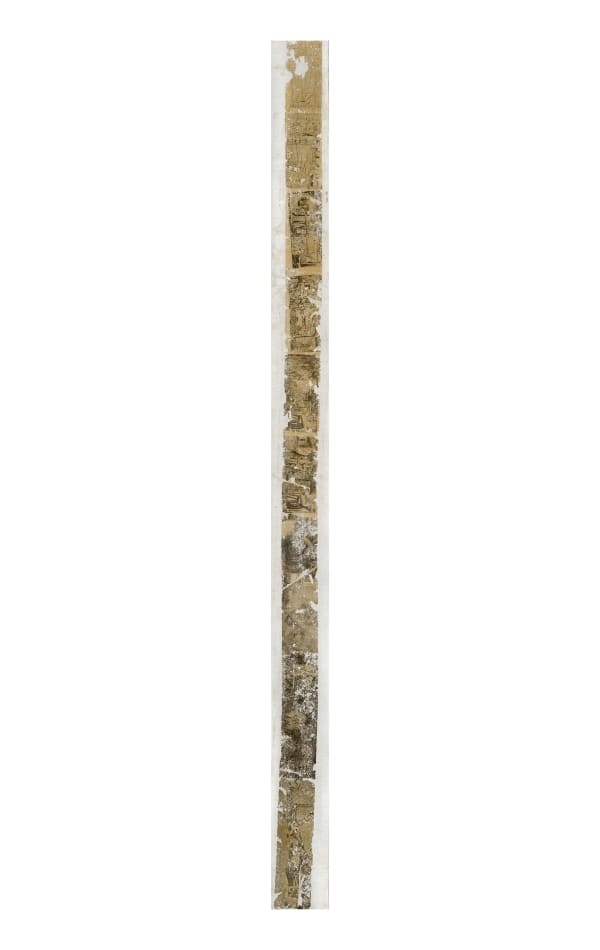 Gil Joseph Wolman Campigli Baguette-art scotch sur bois 90 x 6 cm