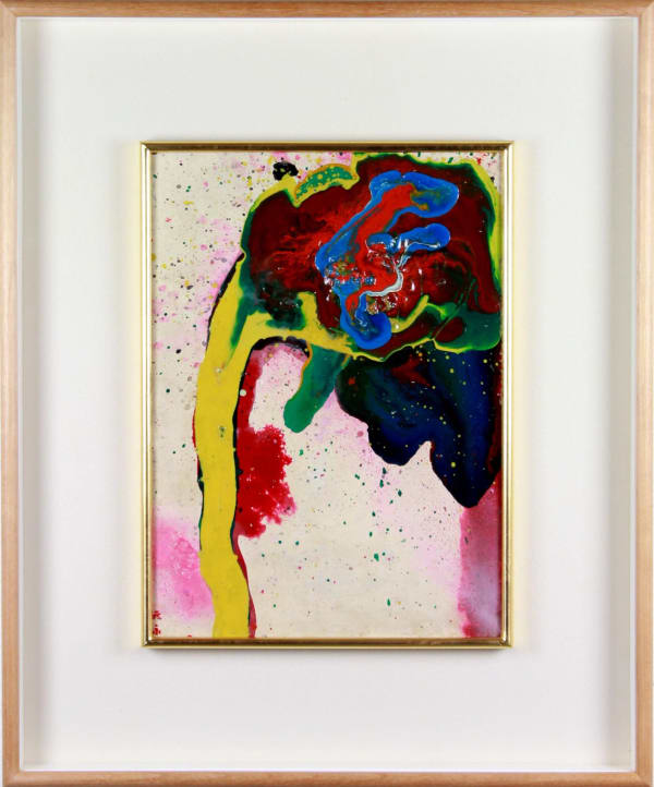 Sadamasa Motonaga Work huile sur toile 33,5 x 24 cm