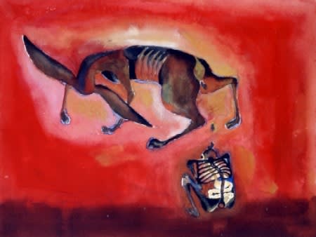 Francis Toledo Sans titre encre, aquarelle et gouache sur papier 25 x 32.7 cm 87 3/8 in.