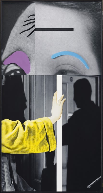 John Baldessari Raised Eyebrows / Furrowed Foreheads: Arm (with Shadow) Epreuve photographique d'archive en 3D plastifiée en Lexan et montée sur PVC avec peinture acylique 214 x 113 cm