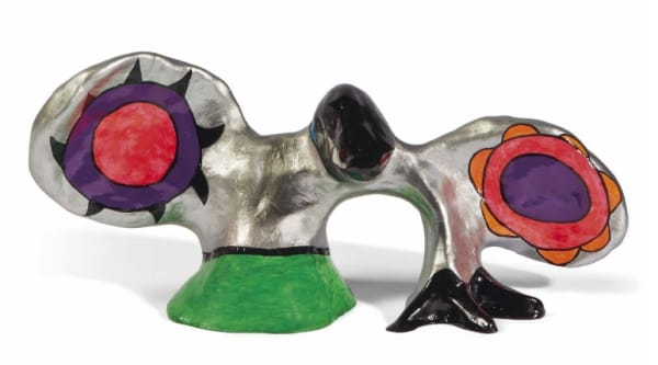 Niki De Saint Phalle Mini Crazy Bird résine peinte 15 x 34,5 x 12 cm