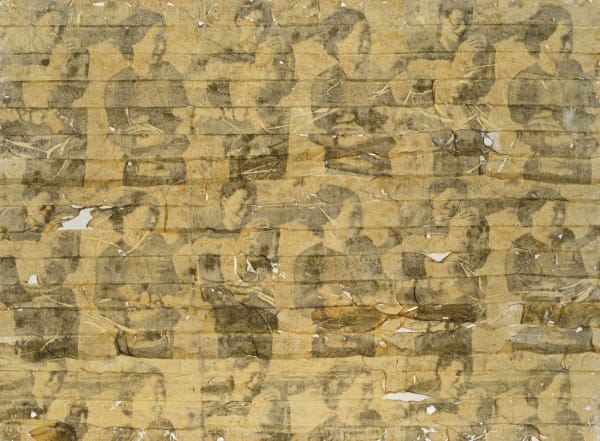Gil Joseph Wolman Sans titre (Vietnam) art scotch sur toile 60 x 81 cm (disponible) 60 x 81 cm (available)