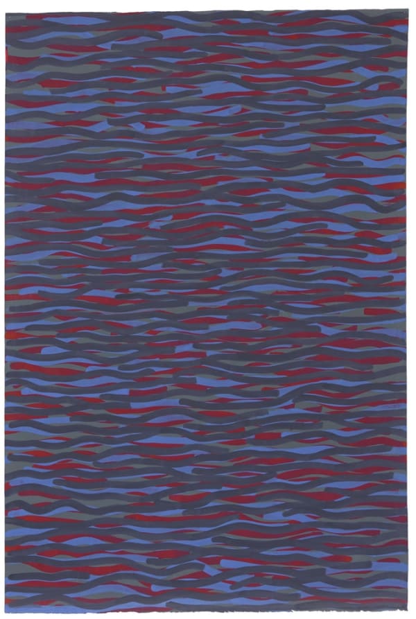Sol Lewitt Lines in Color Gouache sur papier 153,7 x 102,8 cm 60.24 x 40.16 in