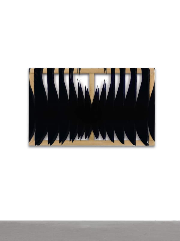 Carla Accardi Blu ottremare Peinture sur sicofoil 80 x 130 x 2,5 cm 31 1/2 by 51 1/4 in.