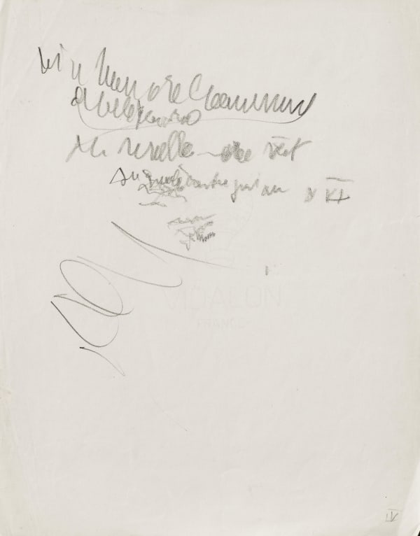 Henri Michaux, Ecriture mescalinienne pour misérable miracle [1955]., ca. 1955