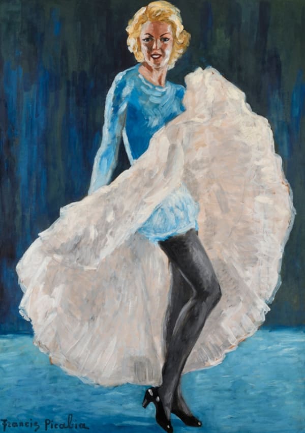 Francis Picabia French Cancan huile sur papier collé sur carton 105,5 x 76,4 cm 41 1/2 x 30 1/8 in.