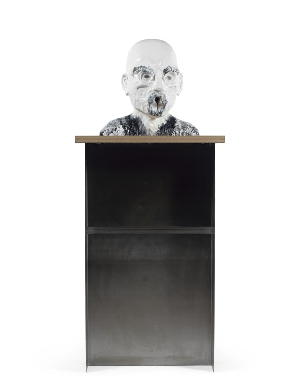 Thomas Schütte CAPA céramique émaillée sur socle en acier 180 x 80 x 45 cm