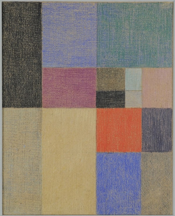 Sophie Taeuber-Arp Composition verticale - horizontale crayon et crayons de couleur 23 x 18 cm 14 by 12 1/4 in.