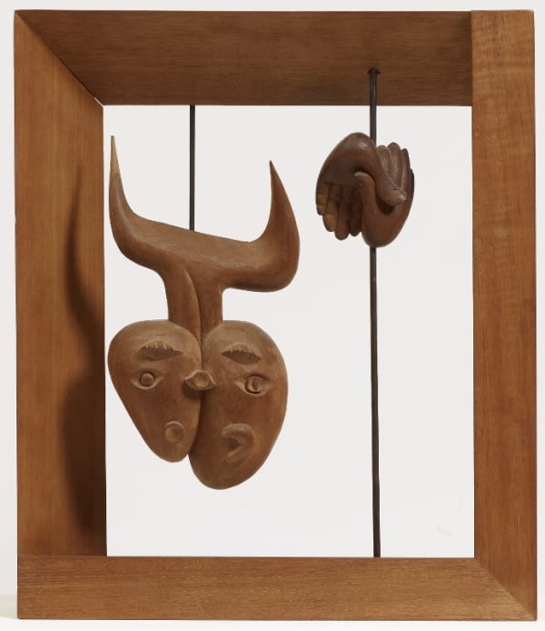 Charles-Edouard Le Corbusier Petite Confidence Bois et acier 66,5 x 57 x 14 cm